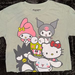 New Hello Kitty and friends graphic tee Tshirt crop top kawaii medium